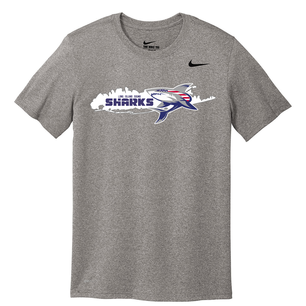 Long Island Sound Sharks Football Nike rLegend Tee