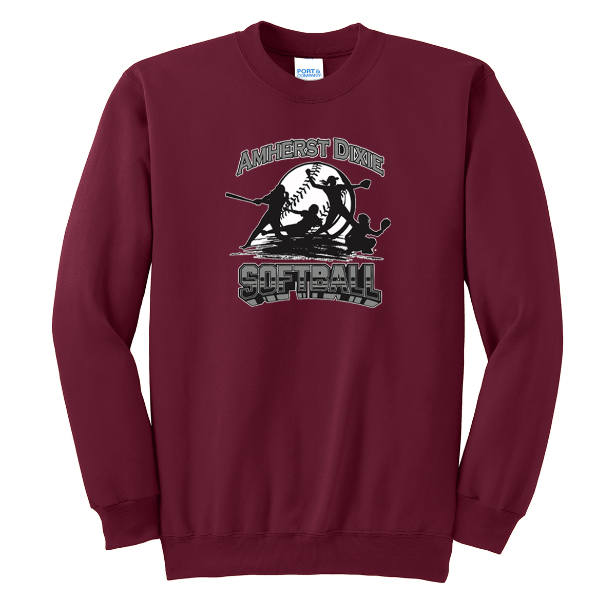 Amherst County Dixie Girls Softball Crew Neck Sweater