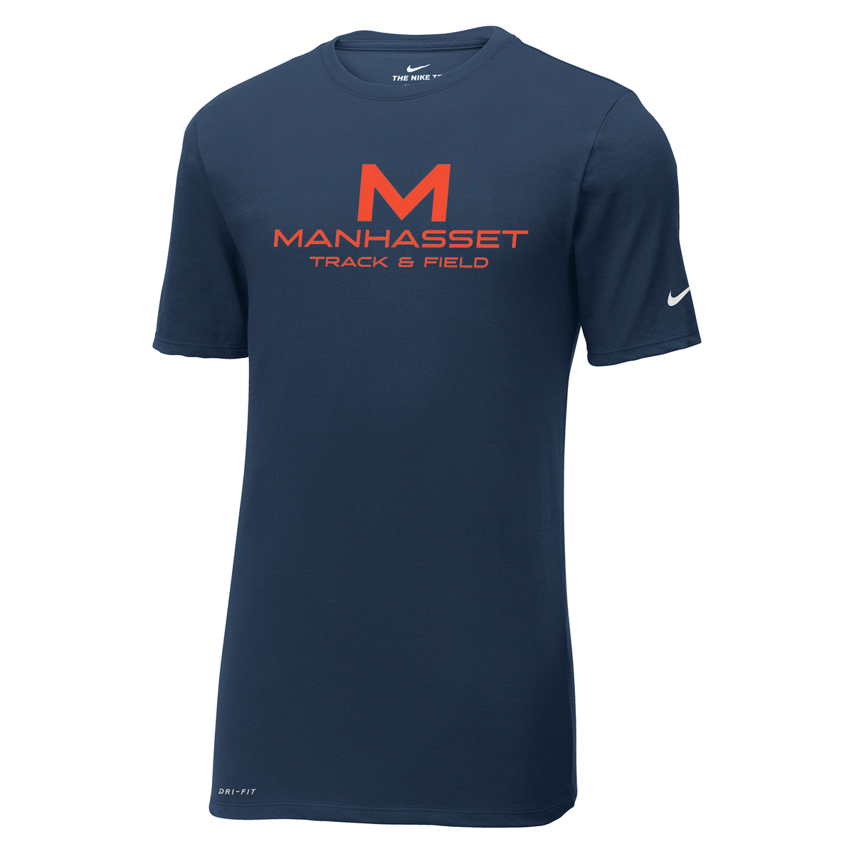 Manhasset Track & Field Nike Dri-FIT Tee *SMALL "M' ON BACK NECK*