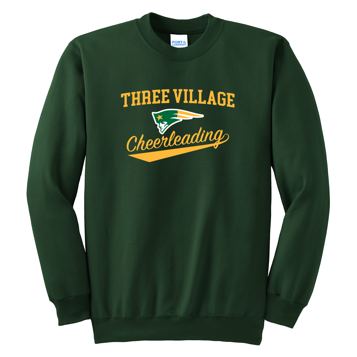 Three Village Cheerleading Crew Neck Sweater