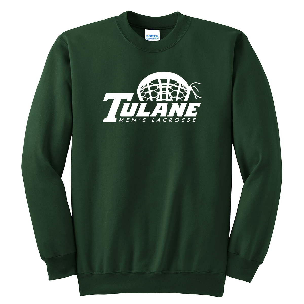 Tulane Mens Club Lacrosse Crew Neck Sweater