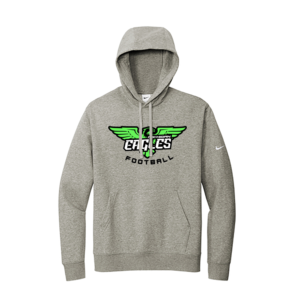 Michigan Eagles Football Nike Fleece Swoosh Hoodie