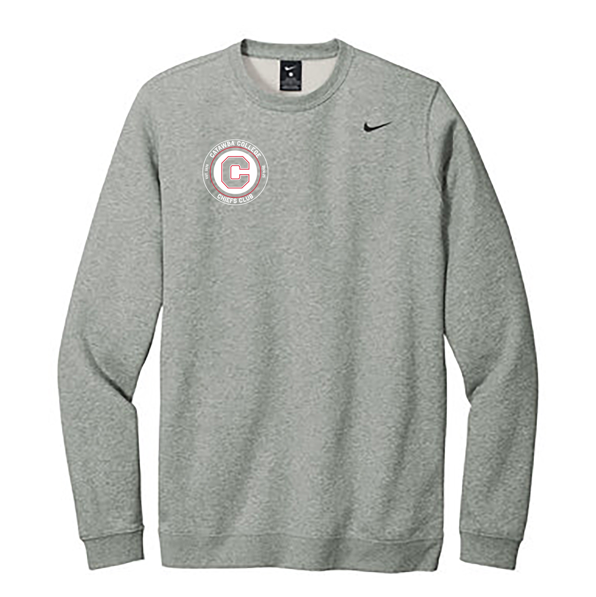 Catawba College Chiefs Club Nike Fleece Crew Neck