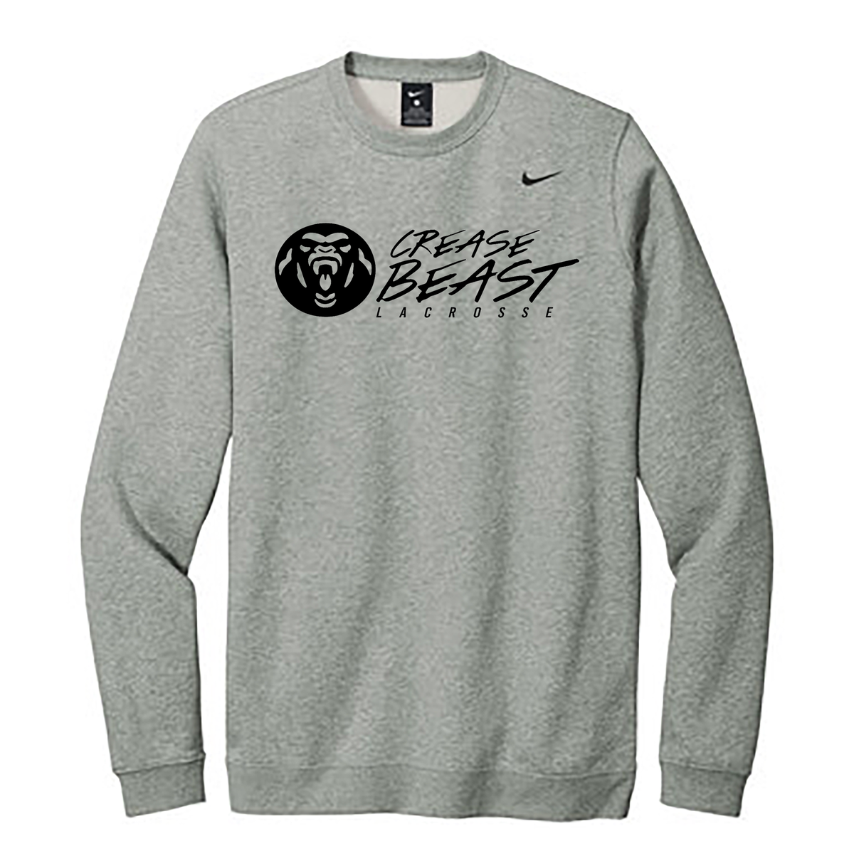 Crease Beast Lacrosse Nike Fleece Crew Neck