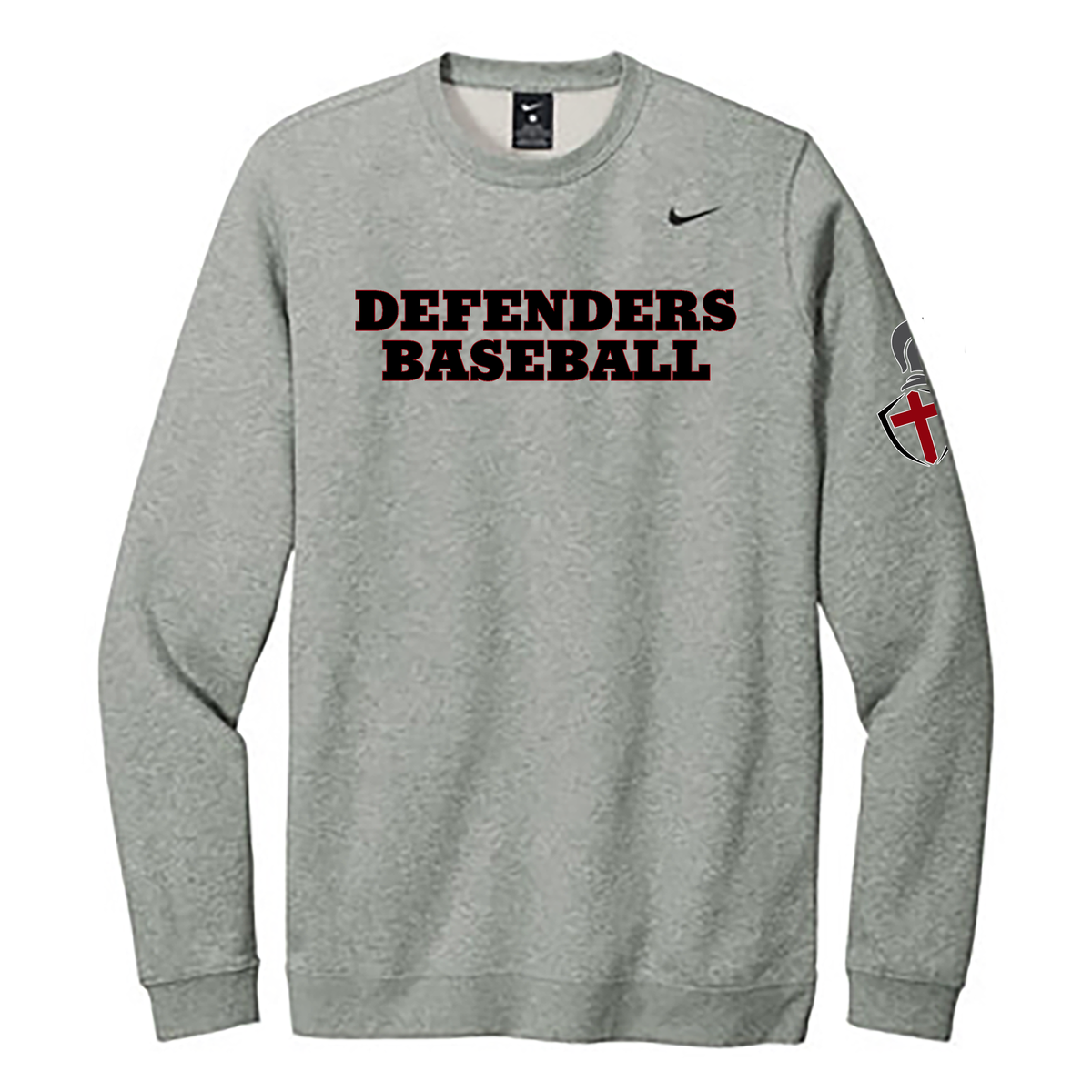 Defenders Baseball Nike Fleece Crew Neck