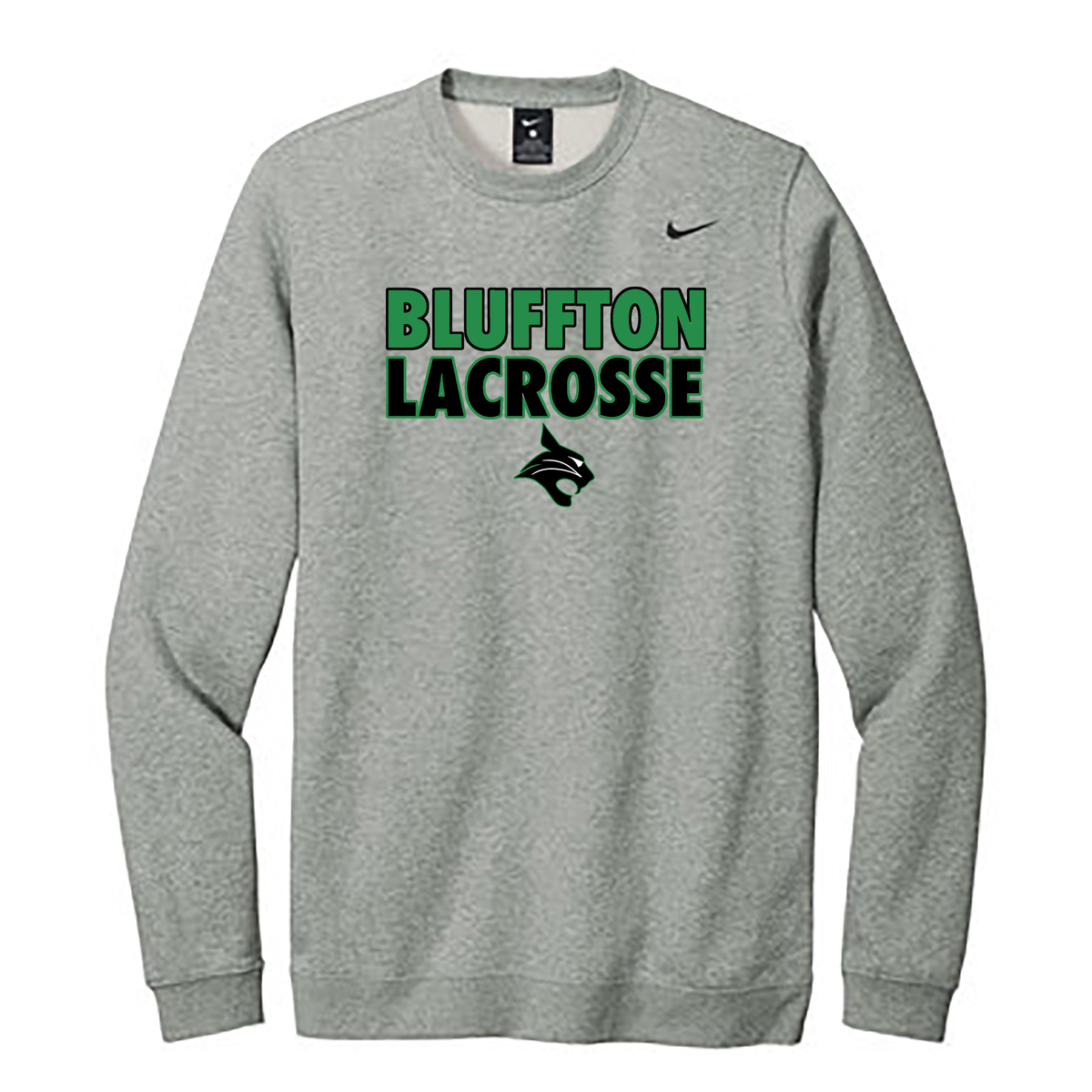 Bluffton High School Lacrosse Nike Fleece Crew Neck