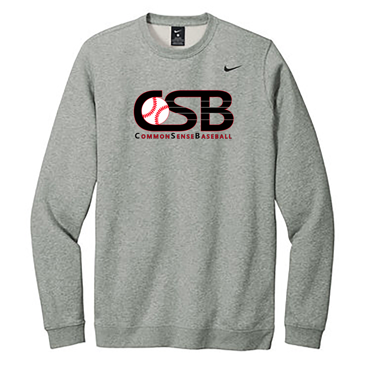 Common Sense Baseball Nike Fleece Crew Neck