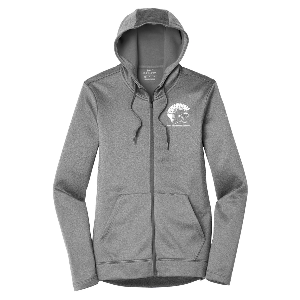 Kent County Middle School Nike Ladies Therma-FIT Full Zip Hoodie