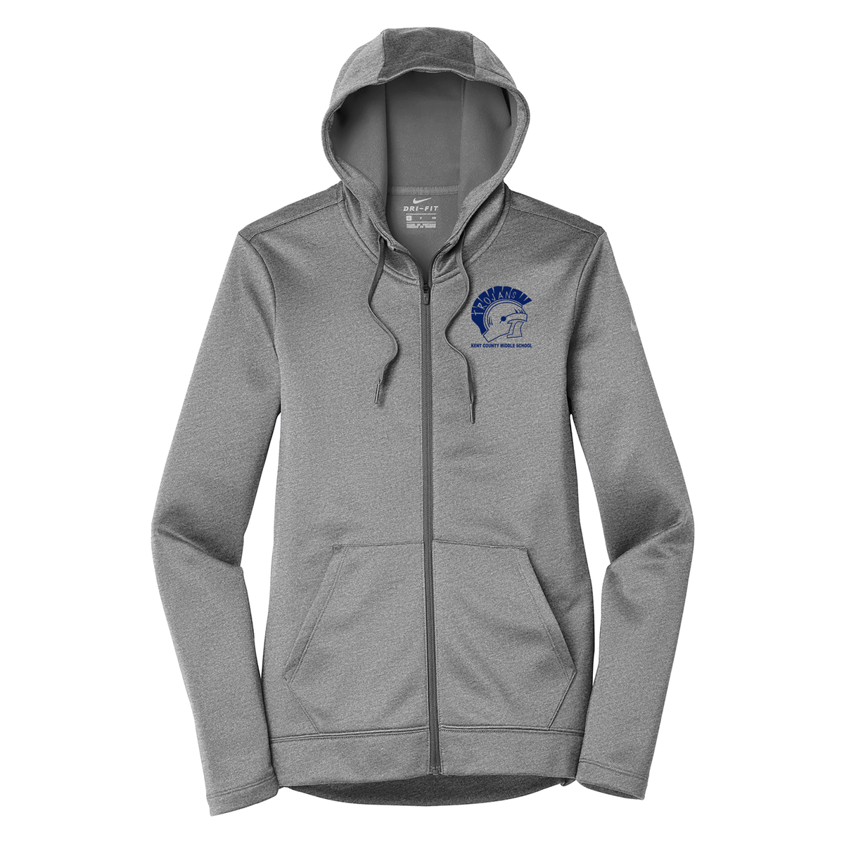 Kent County Middle School Nike Ladies Therma-FIT Full Zip Hoodie