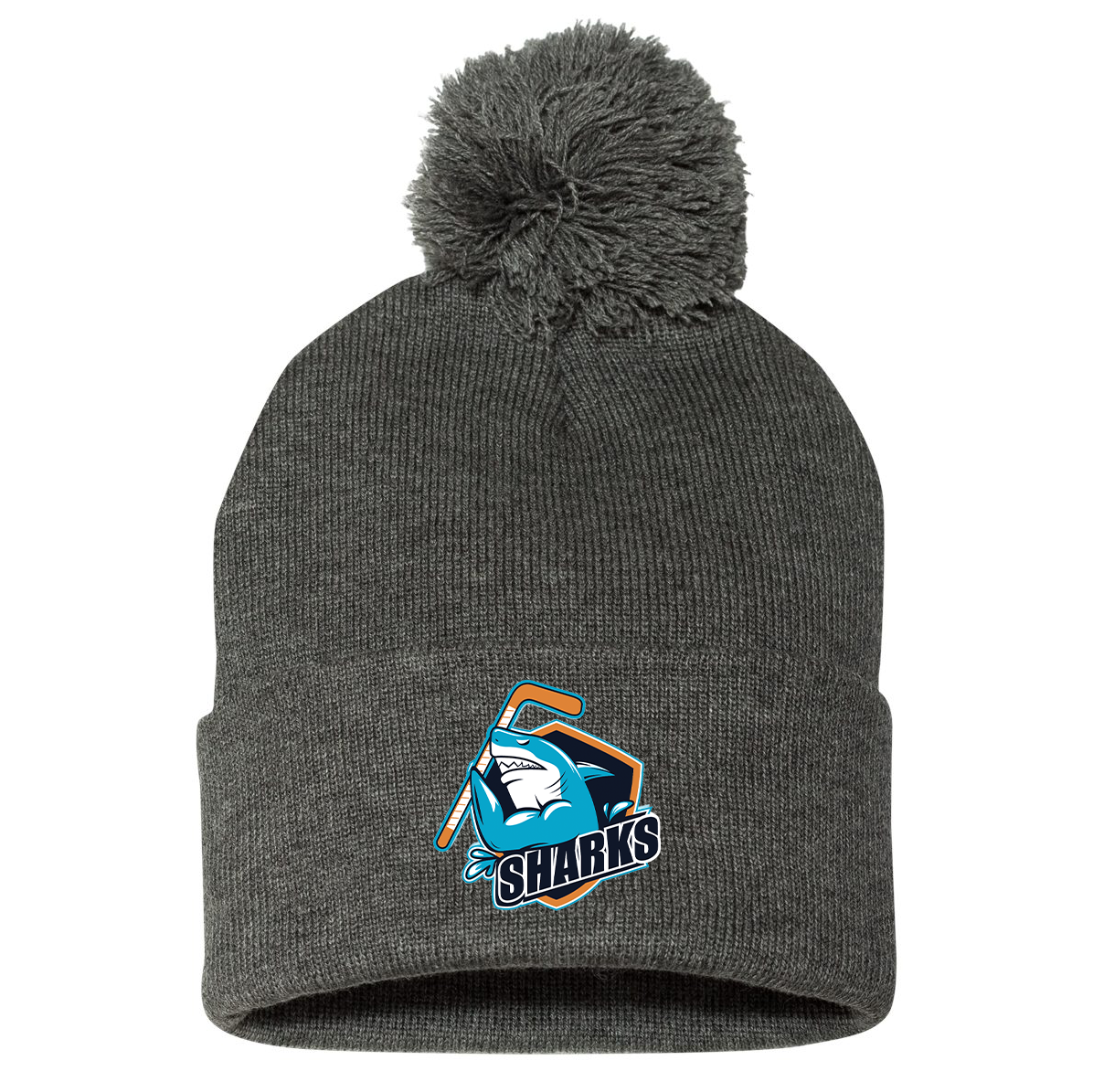 SWFL Sharks Sportsman Pom-Pom Beanie