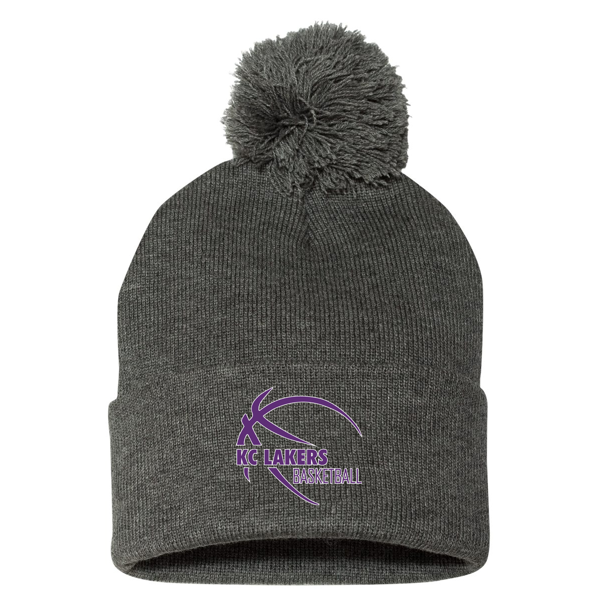 KC Lakers Pom-Pom Beanie