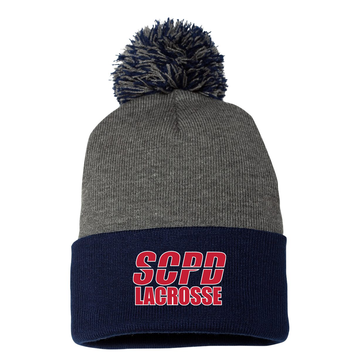 SCPD Lacrosse Pom-Pom Beanie