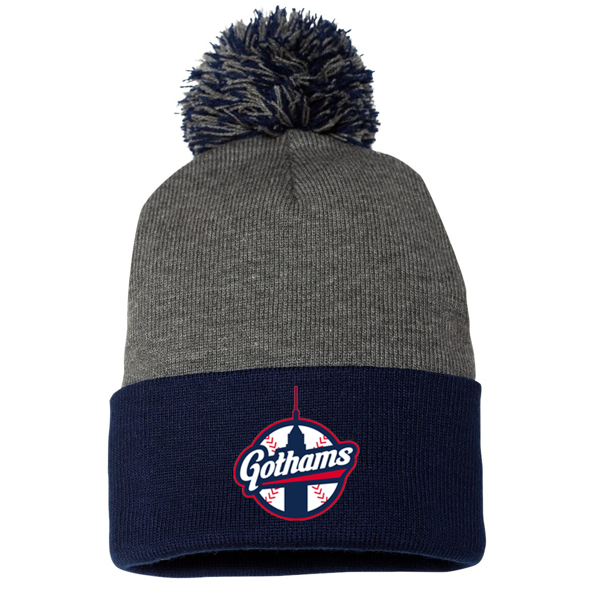 NY Gothams Baseball Sportsman Pom-Pom Beanie