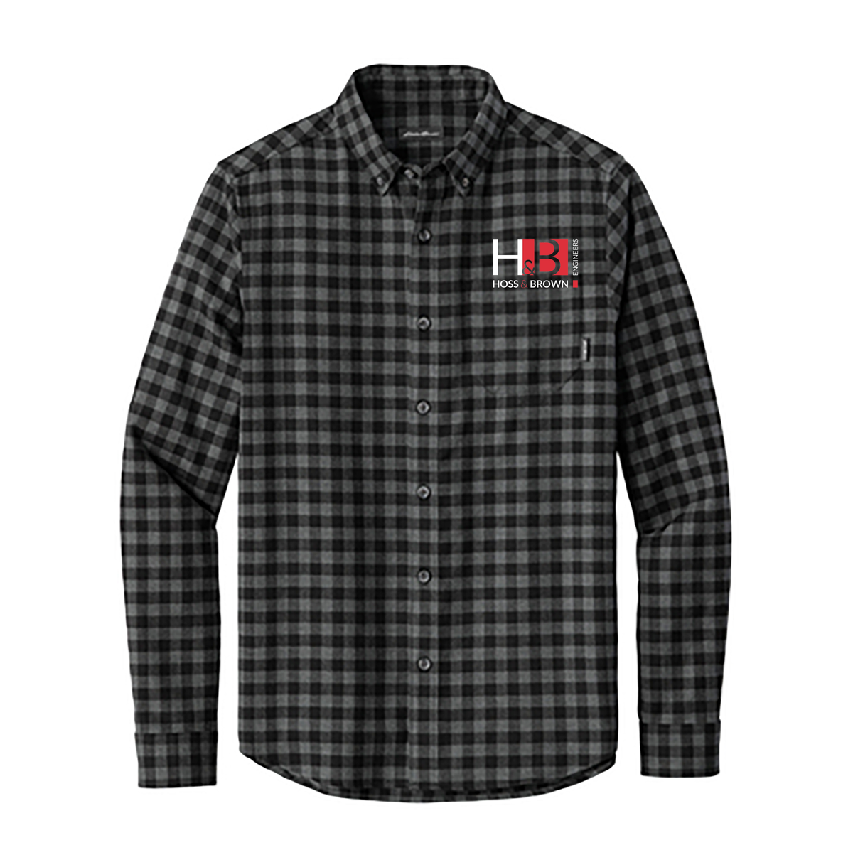 Hoss & Brown Engineers Eddie Bauer® Long Sleeve Favorite Flannel Plaid Shirt