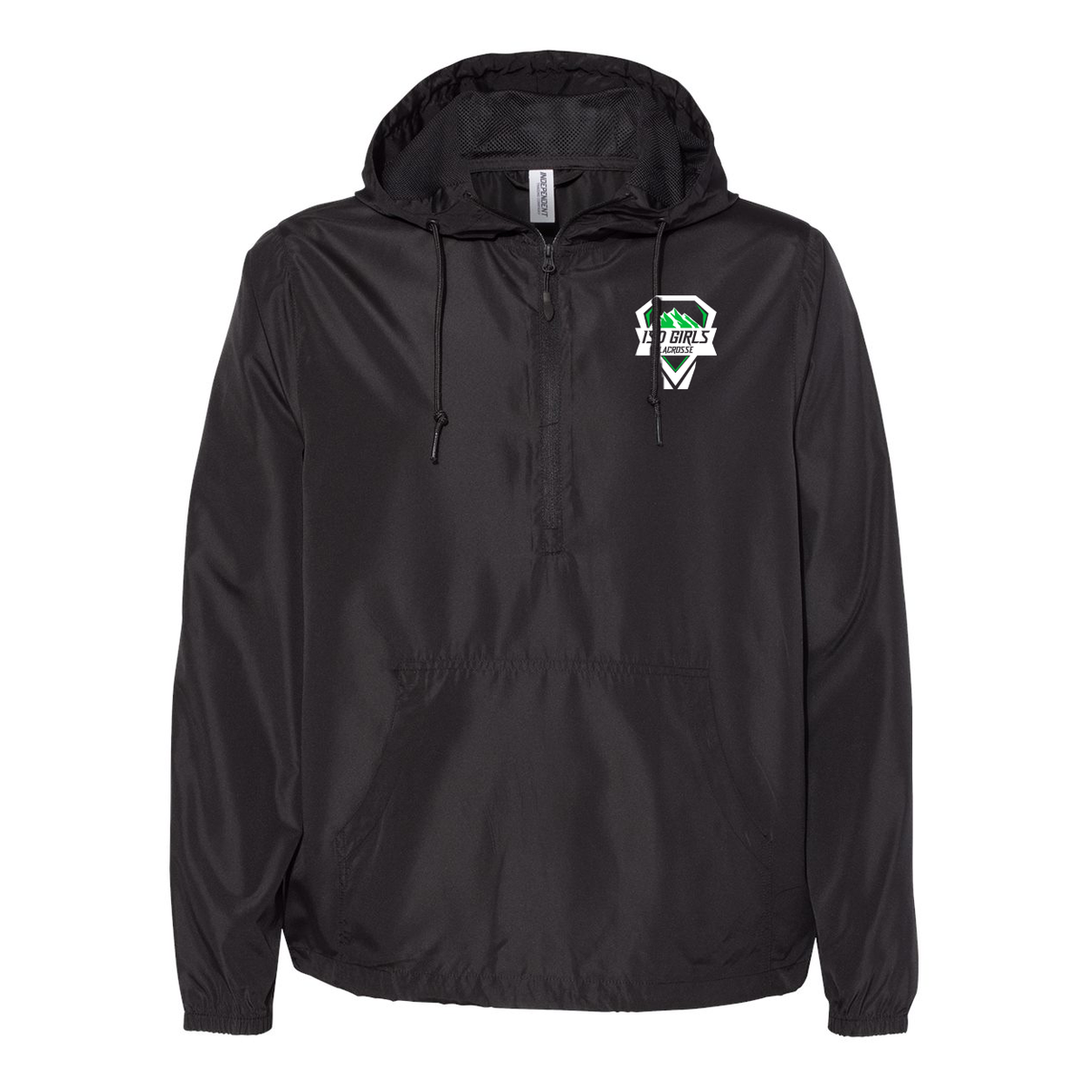 ISD Girl's Lacrosse Lightweight Quarter-Zip Windbreaker