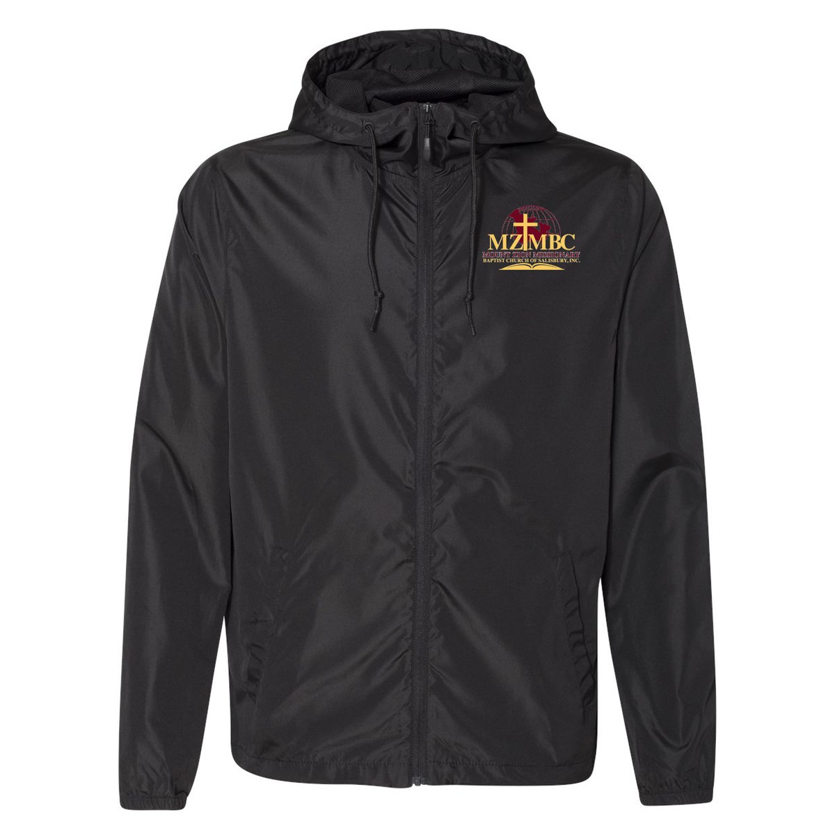 Mount Zion Missionary Baptist Church Lightweight Windbreaker Full-Zip Jacket