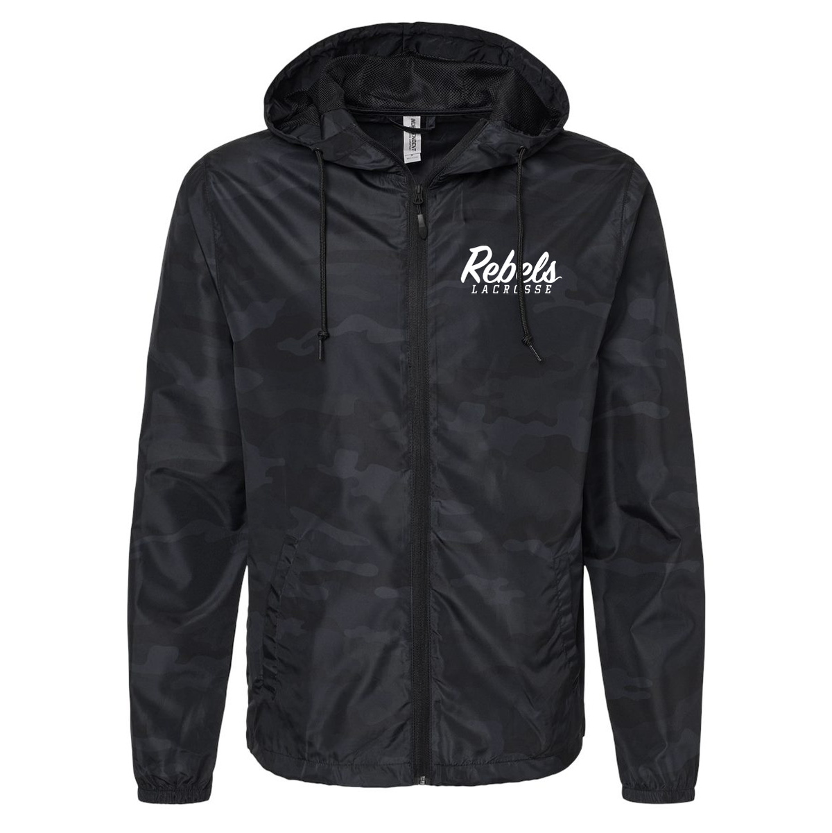 Rebels Lacrosse Lightweight Windbreaker Full-Zip Jacket