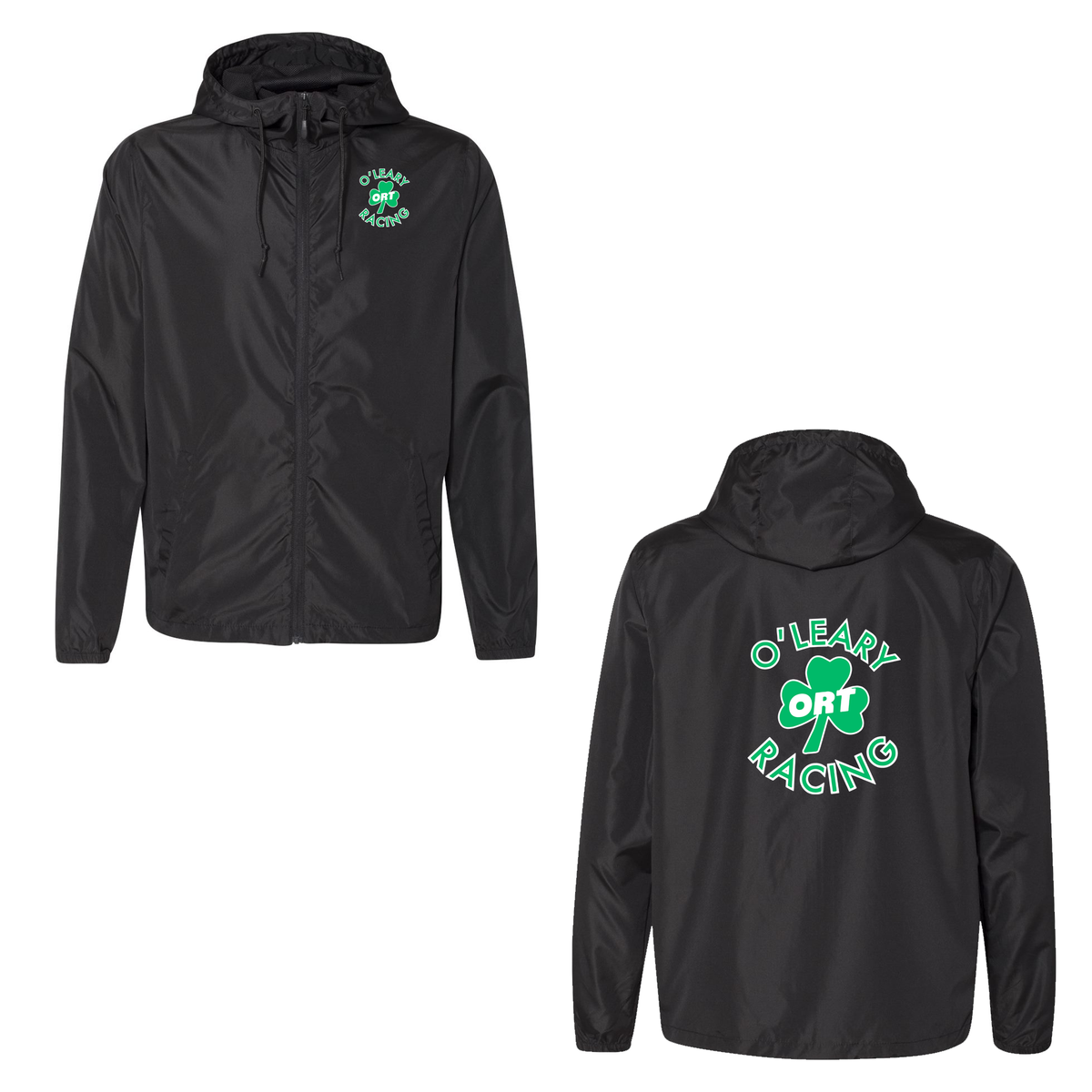 O'Leary Running Club Lightweight Windbreaker Full-Zip Jacket