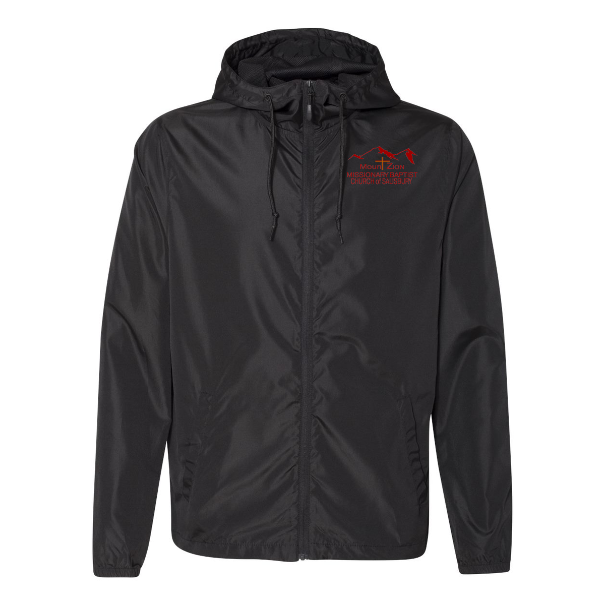 Mount Zion Missionary Baptist Church Lightweight Windbreaker Full-Zip Jacket