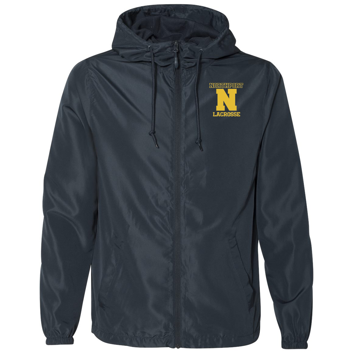 Northport High School Lacrosse Lightweight Windbreaker Full-Zip Jacket