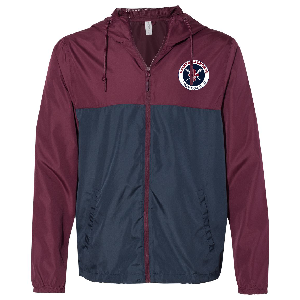 Lakewood Saints Lacrosse Lightweight Windbreaker Full-Zip Jacket