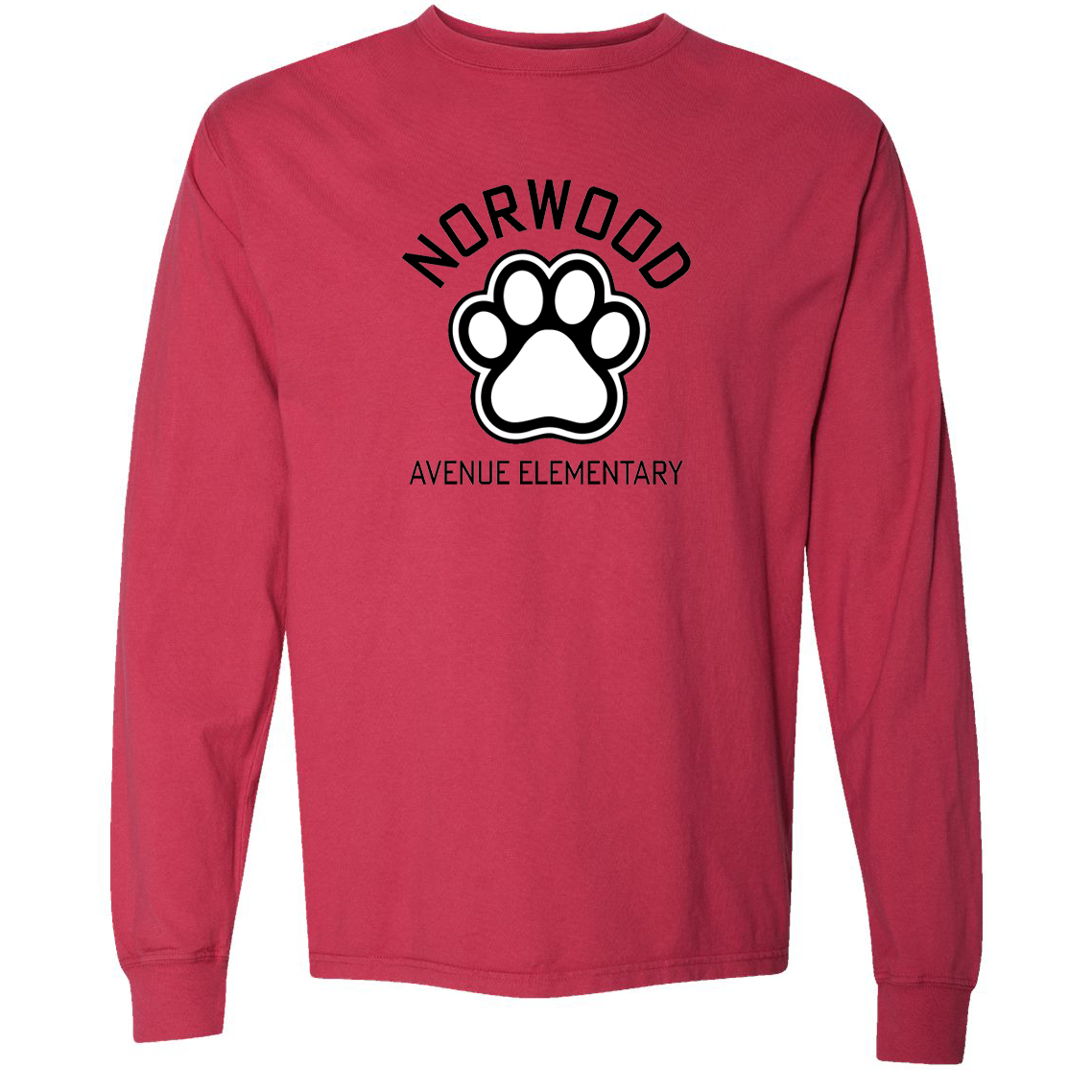 Norwood Ave. Elementary School Garment-Dyed Long Sleeve T-Shirt