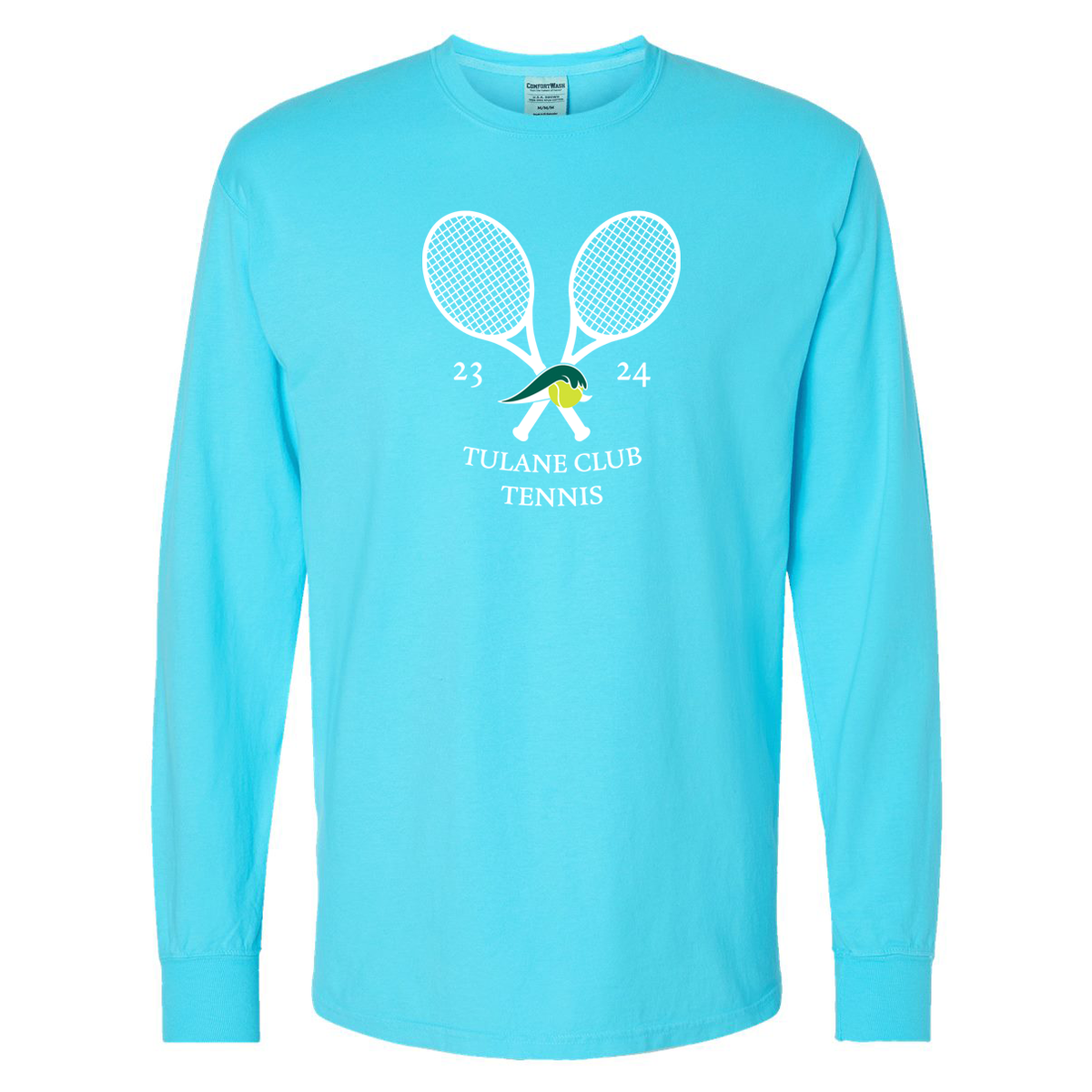 Tulane Club Tennis Garment-Dyed Long Sleeve T-Shirt