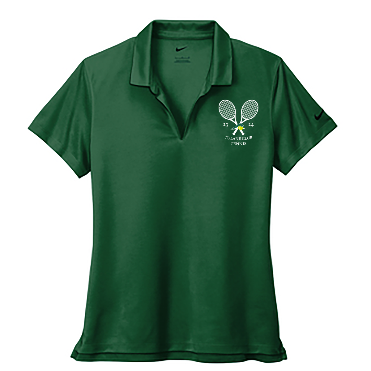 Tulane Club Tennis Ladies Nike Dri-FIT Micro Pique 2.0 Polo