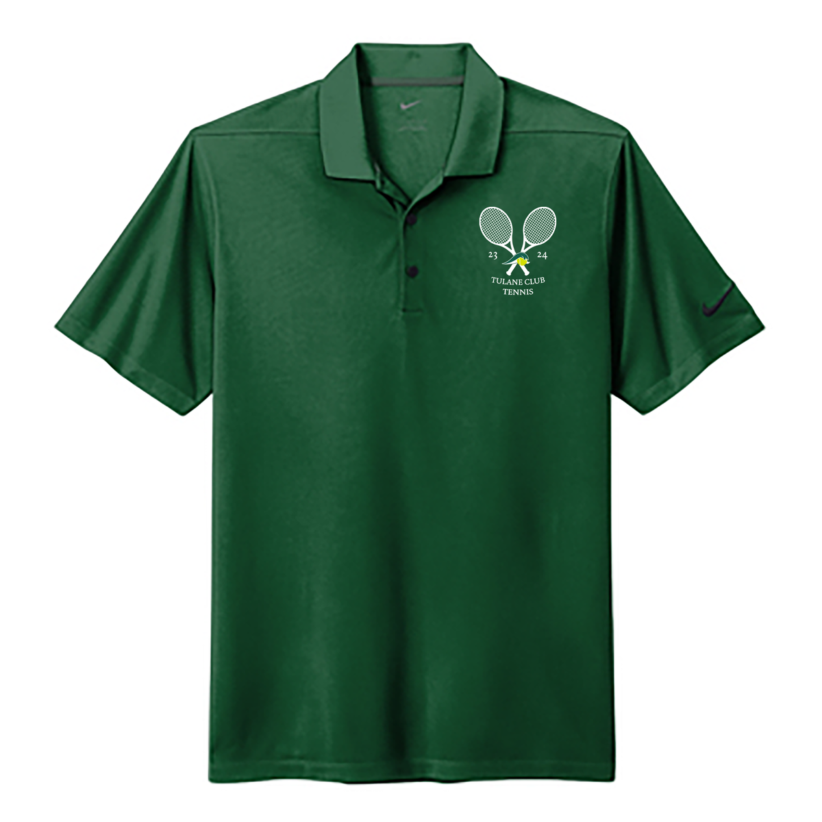 Tulane Club Tennis Nike Dri-FIT Micro Pique 2.0 Polo