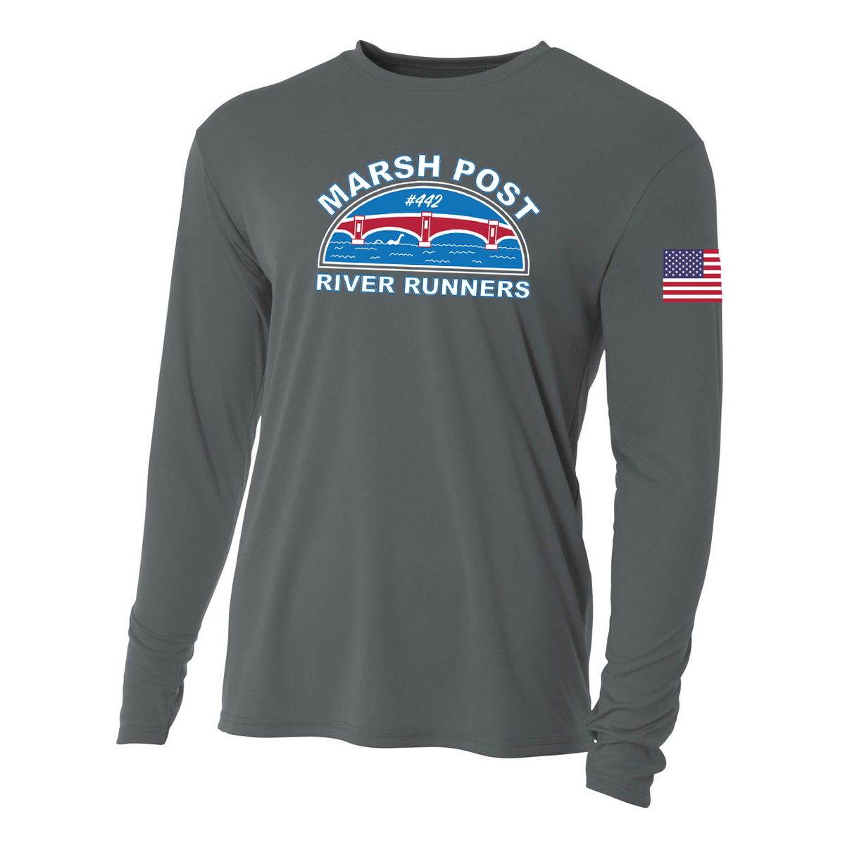 Marsh Post River Runners Cooling Performance Long Sleeve Crew