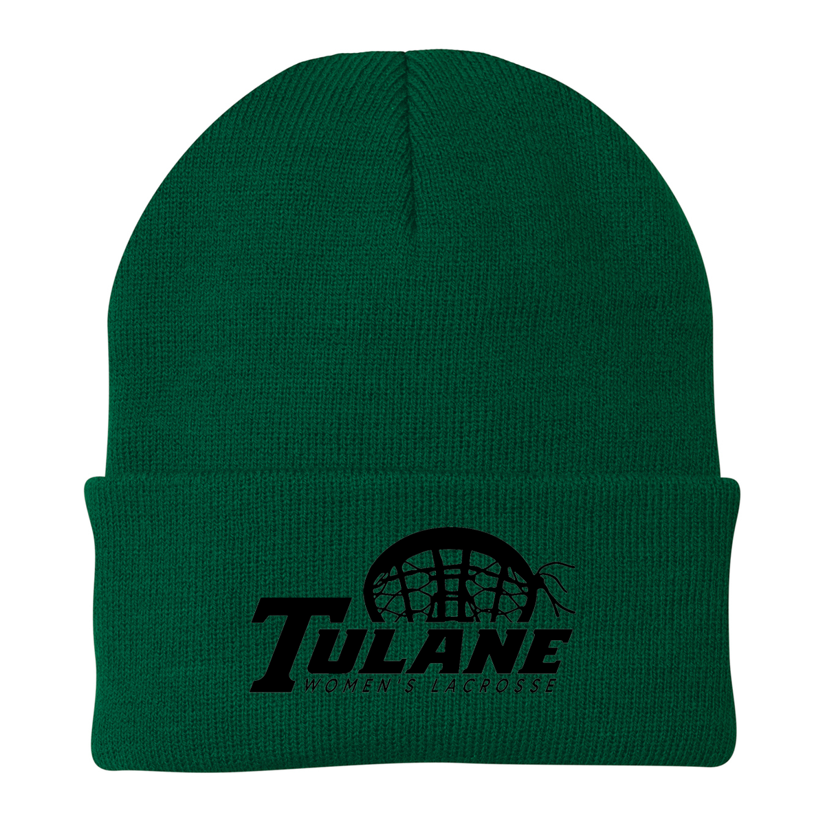 Tulane Women's Lacrosse Cuffed Beanie