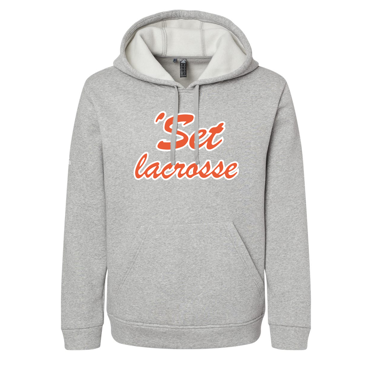 'Set Lacrosse Adidas Fleece Hooded Sweatshirt