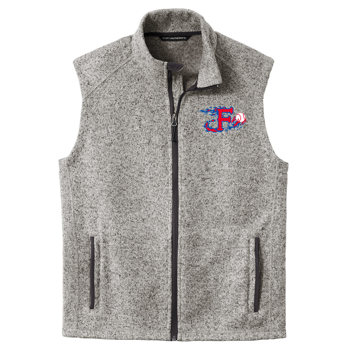 Farming Flames Baseball Fleece Vest