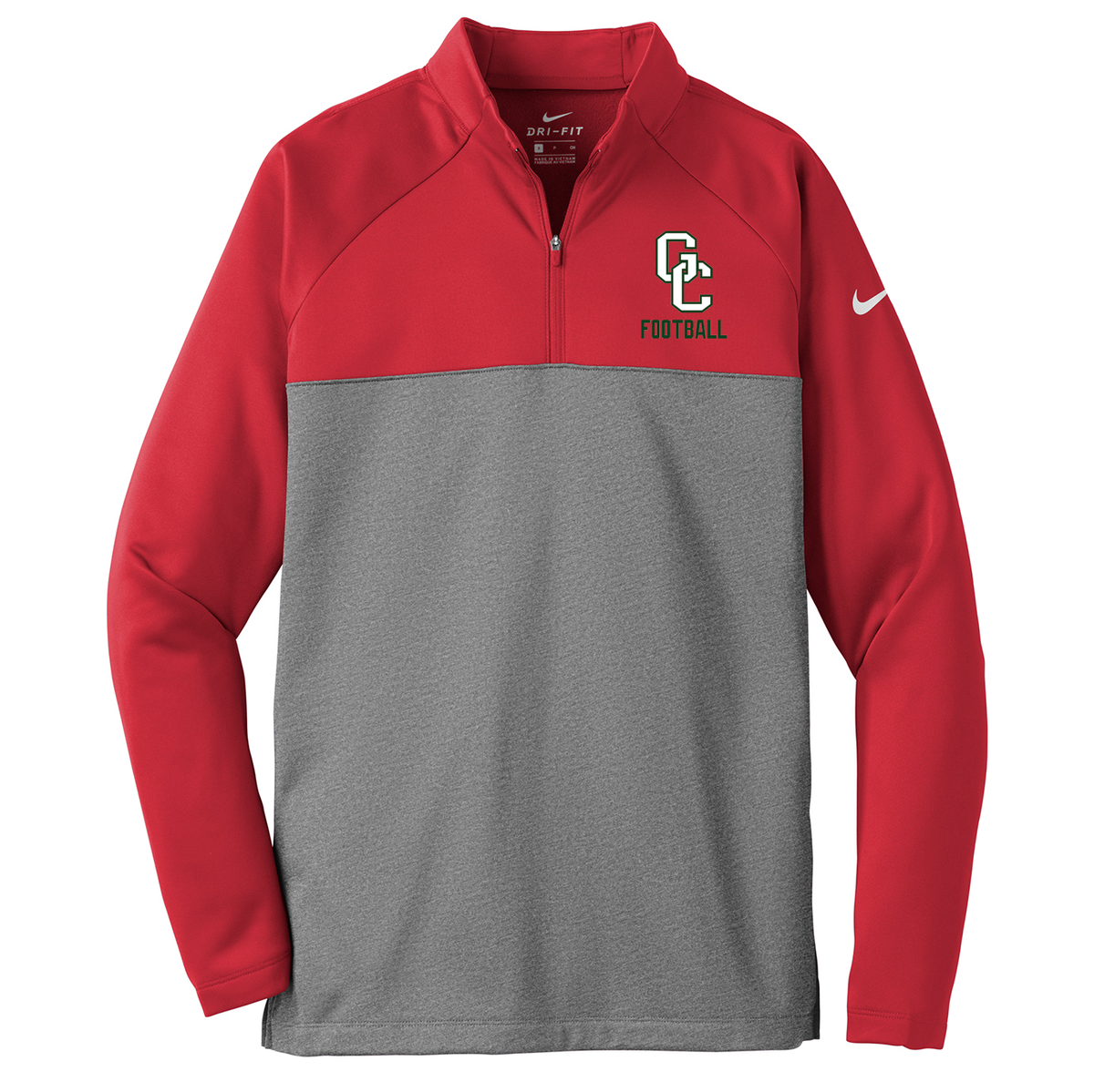 Glen Cove Football Nike Therma-FIT Quarter-Zip Fleece