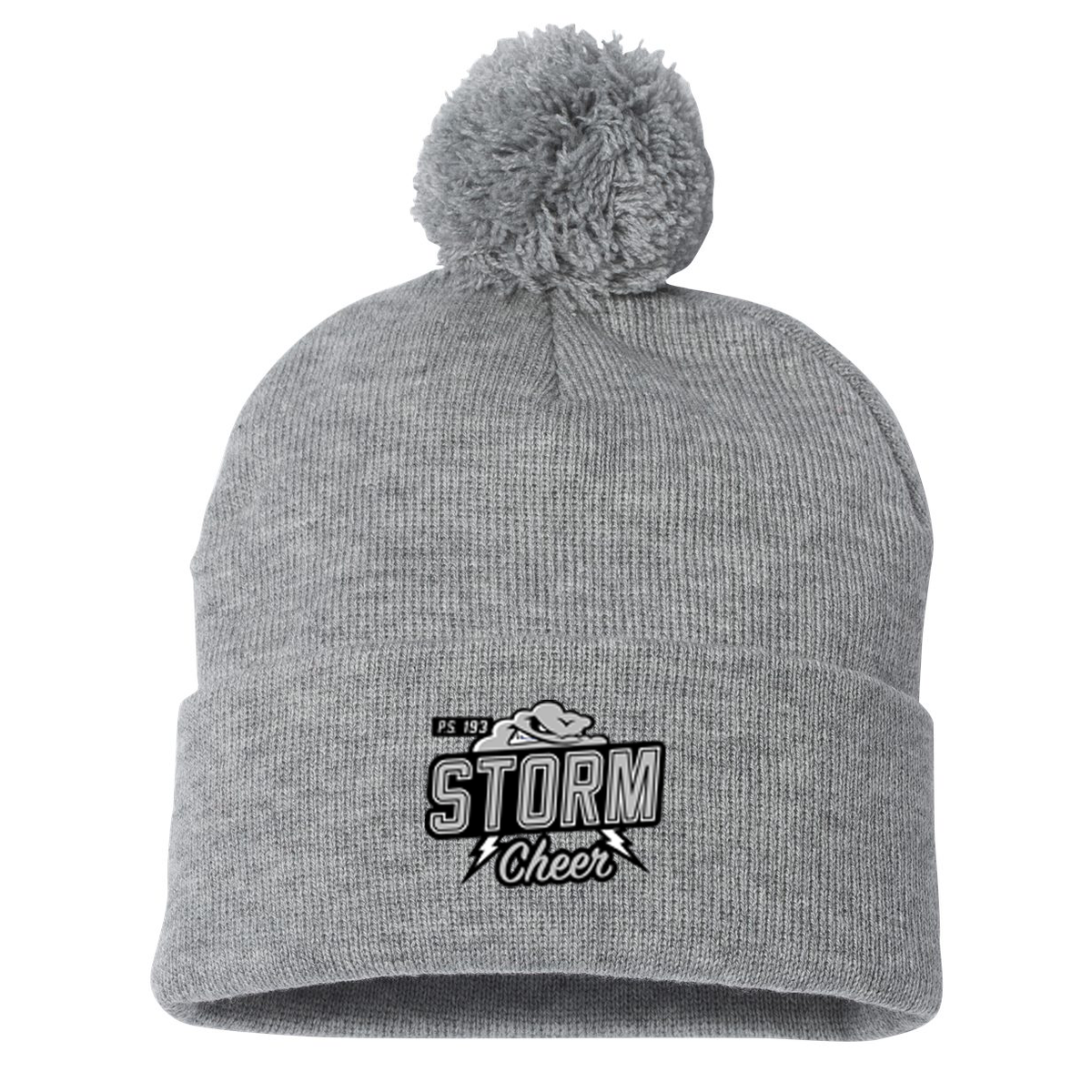 PS 193 Storm Cheer Pom-Pom Beanie