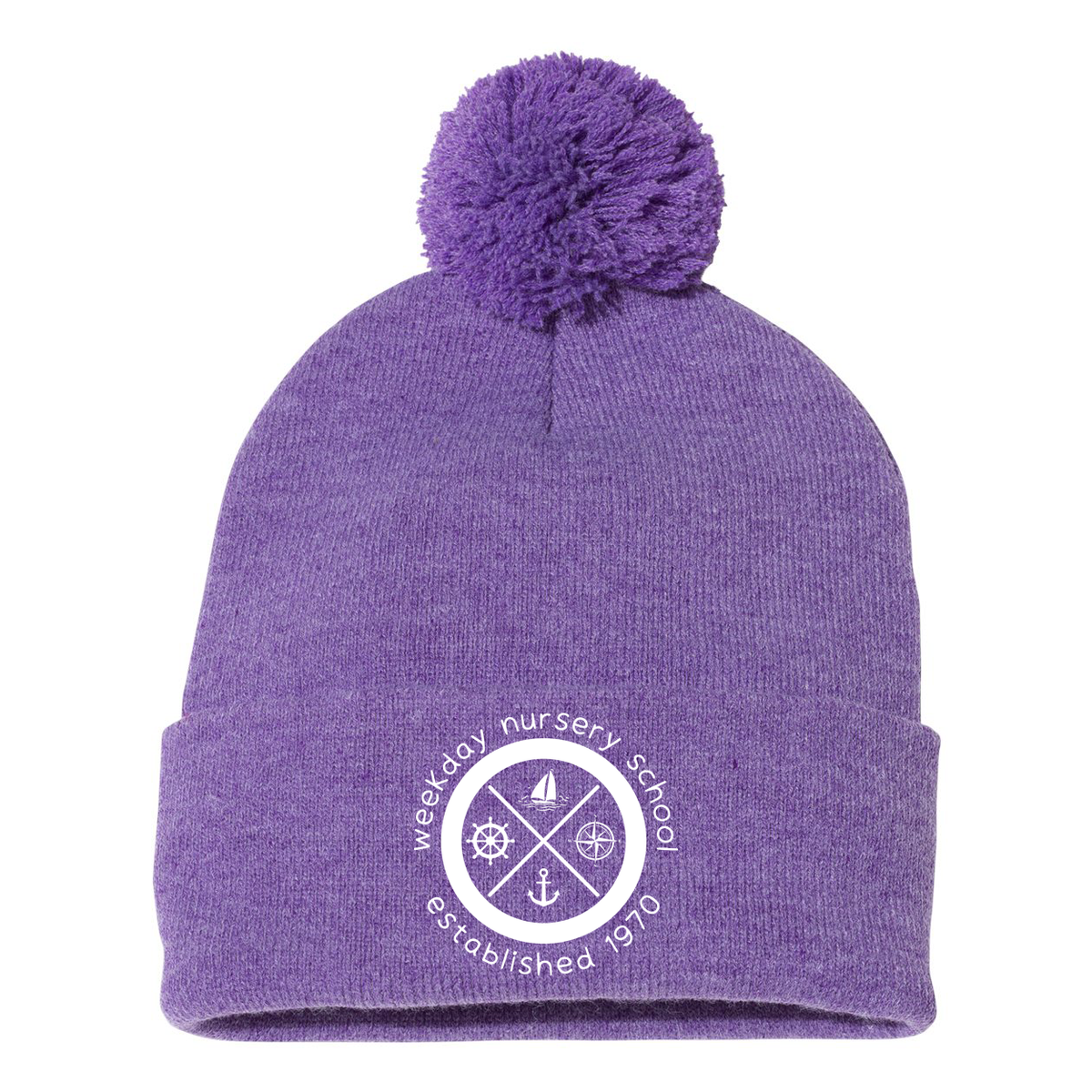 Weekday Nursery School Pom-Pom Beanie