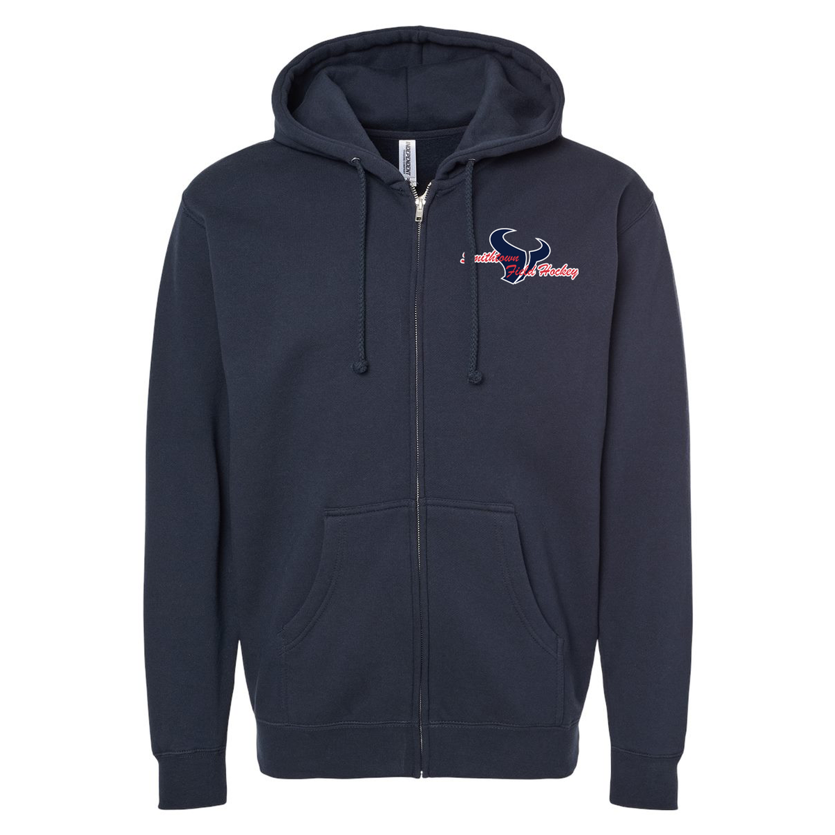 Smithtown Field Hockey Heavyweight Full-Zip Hooded Sweatshirt