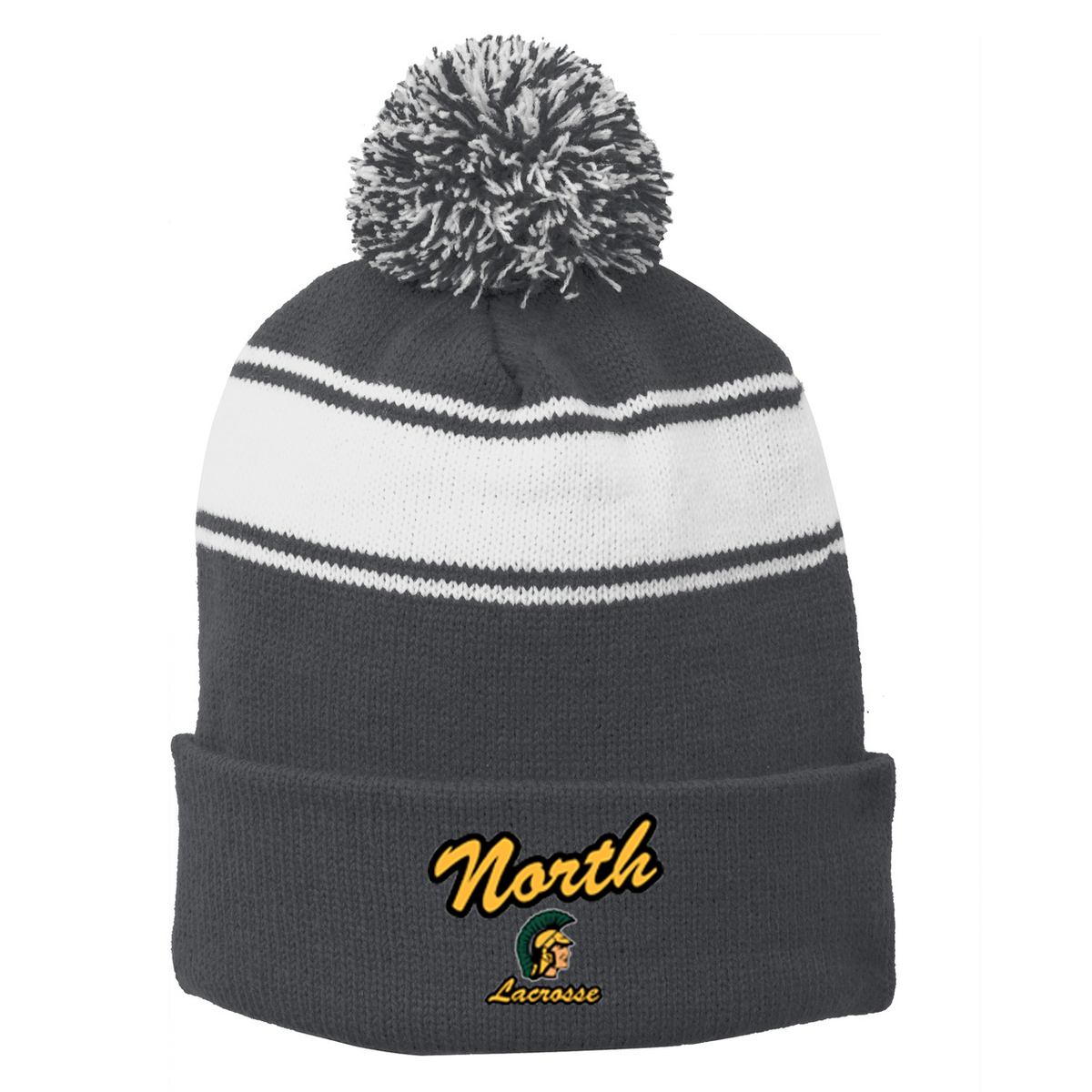 Williamsville North Lacrosse Pom Pom Beanie