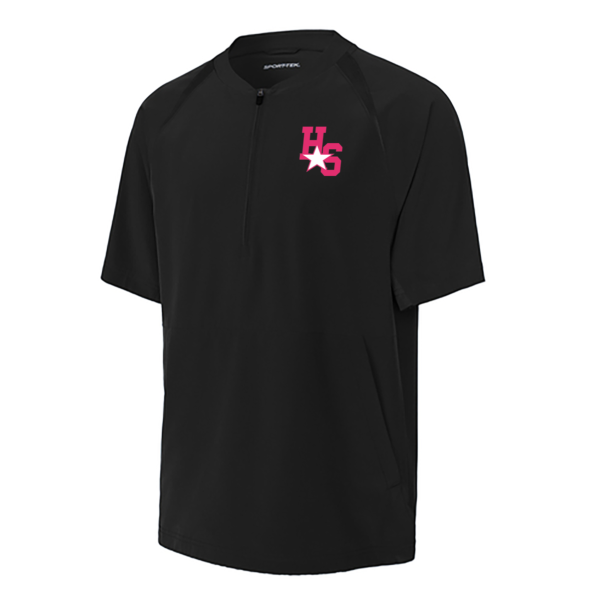 Hot Shots Baseball Repeat 1/2-Zip Short Sleeve Jacket