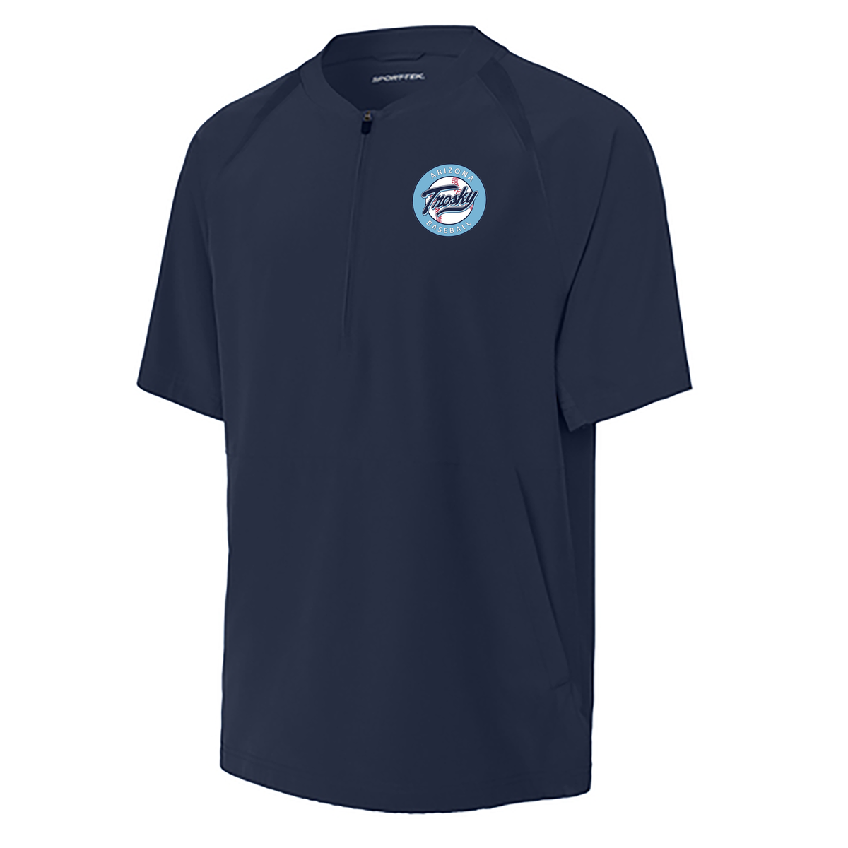 Trosky Baseball Repeat 1/2-Zip Short Sleeve Jacket