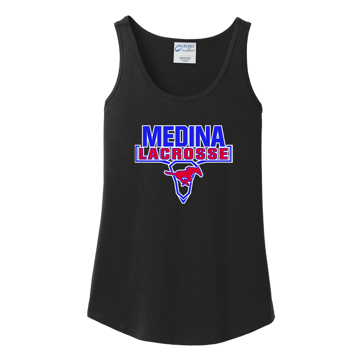 Medina Mustangs Lacrosse Women's Tank Top