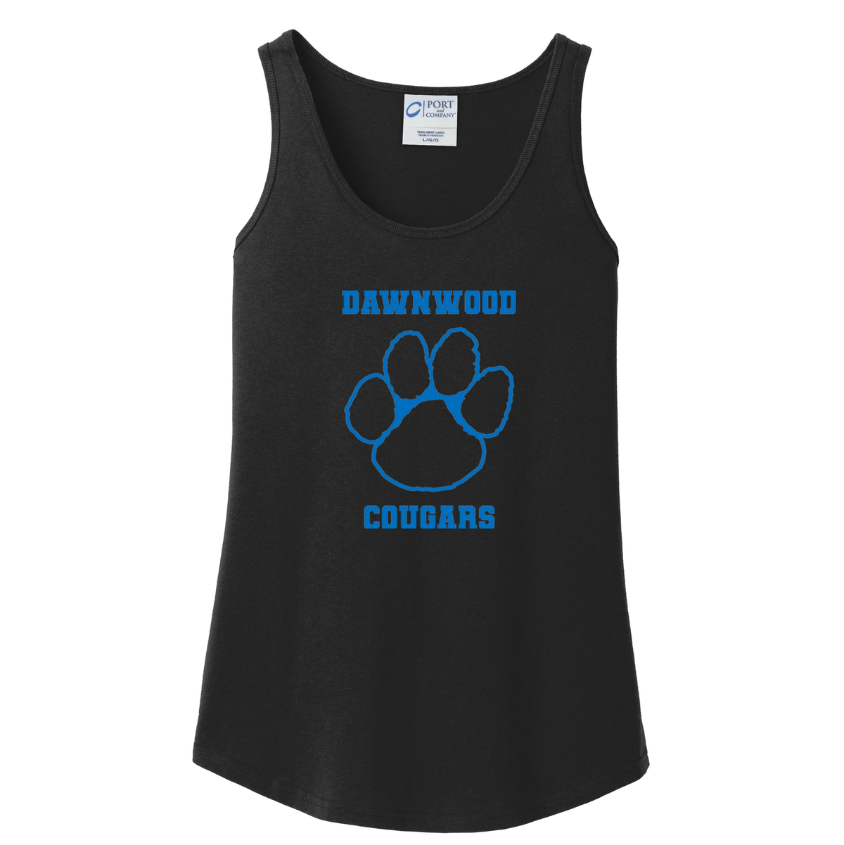 Dawnwood Middle School Women's Glitter Logo Tank Top