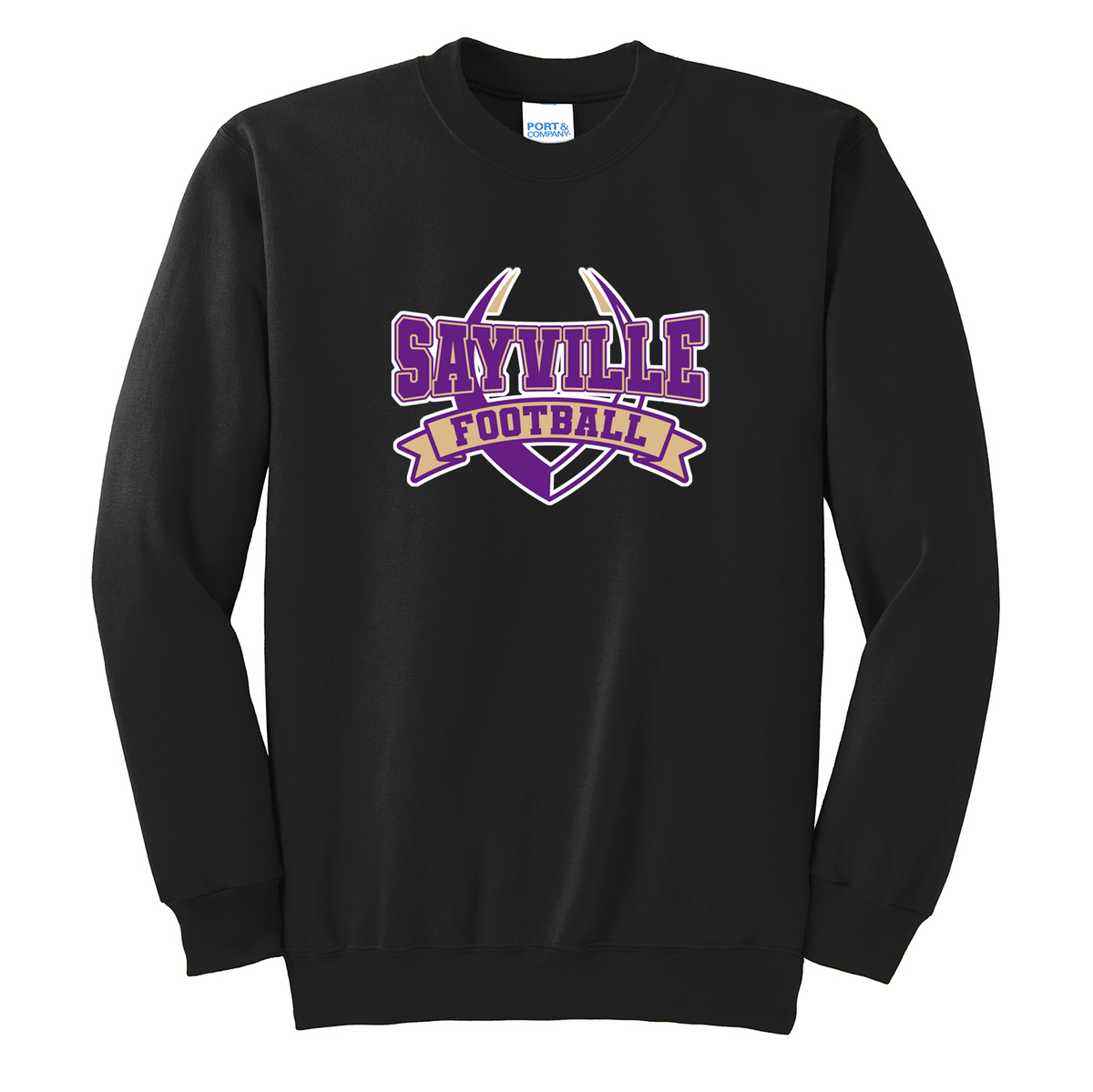 Sayville Football Crew Neck Sweater