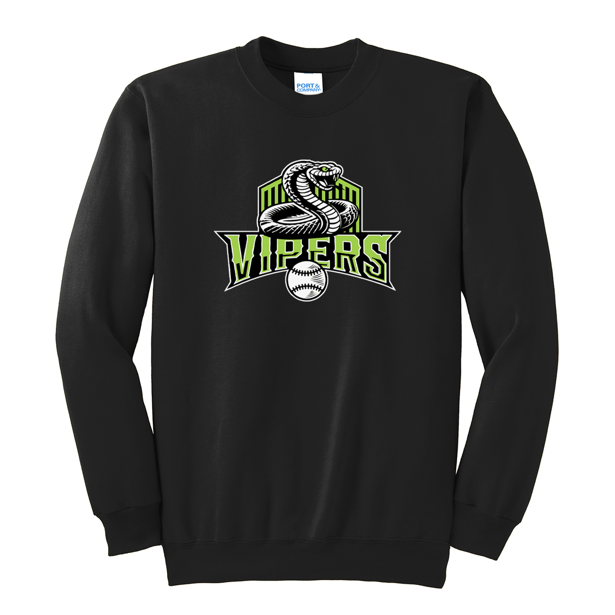 Vipers Baseball Crew Neck Sweater