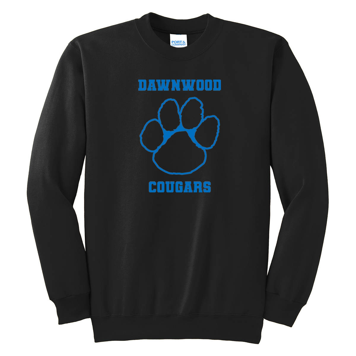 Dawnwood Middle School Glitter Logo Crew Neck Sweater