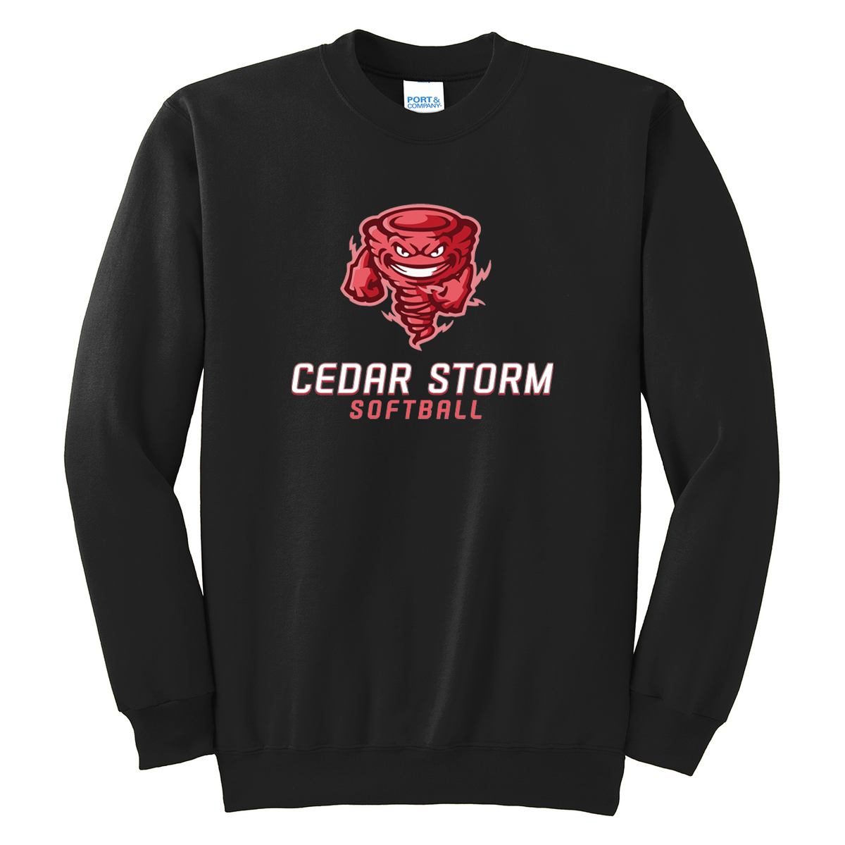Cedar Storm Softball Crew Neck Sweater