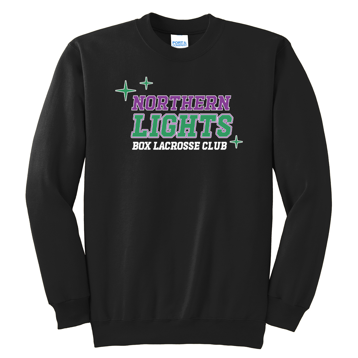 Northern Lights Box Lacrosse Crew Neck Sweater