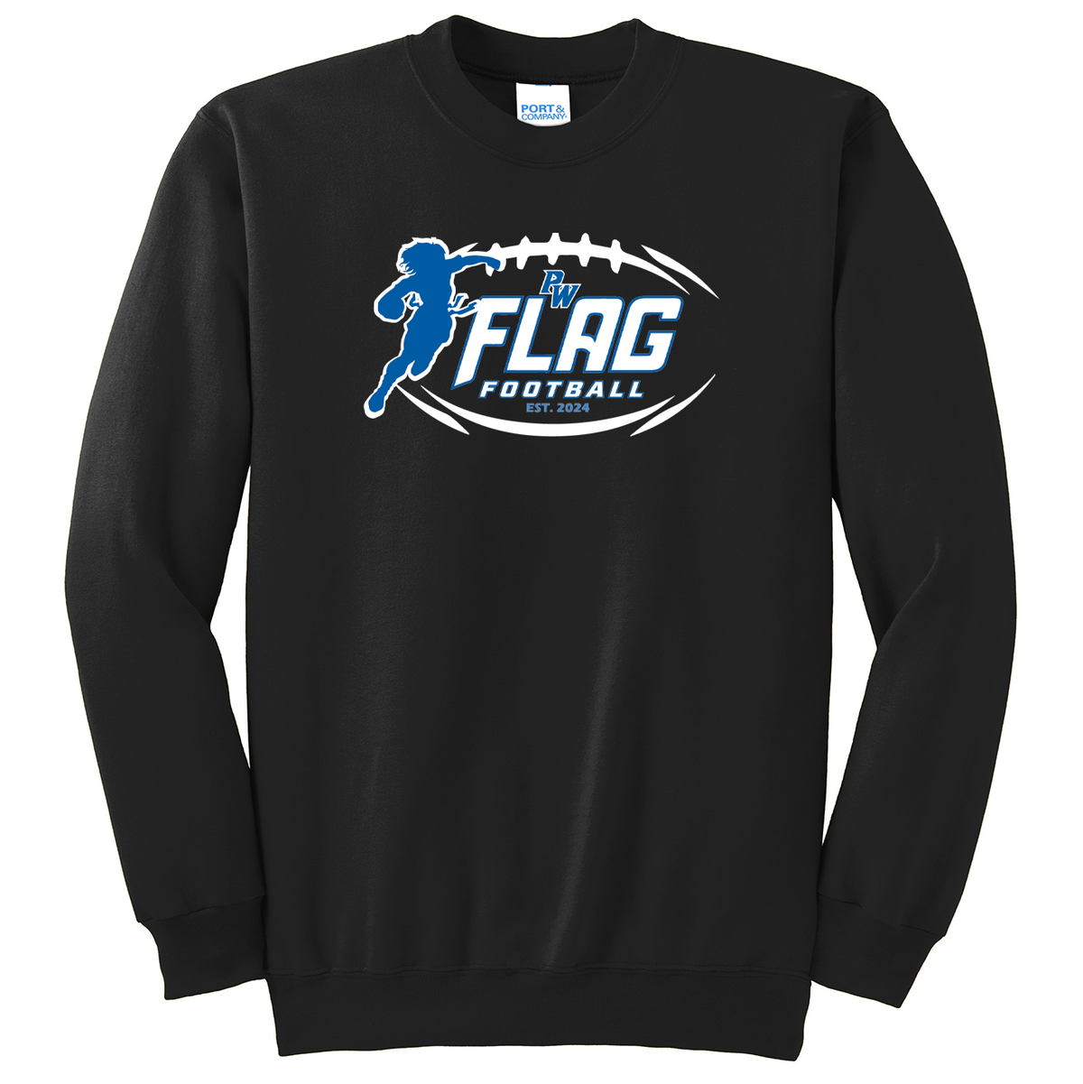 Port Washington Flag Football Crew Neck Sweater