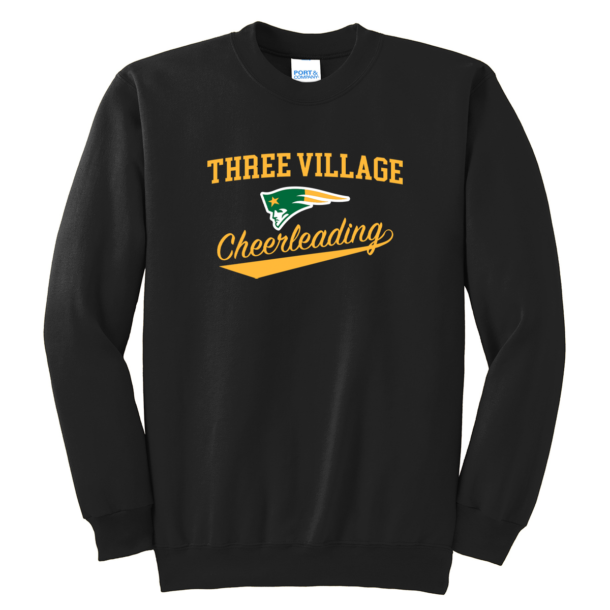 Three Village Cheerleading Crew Neck Sweater