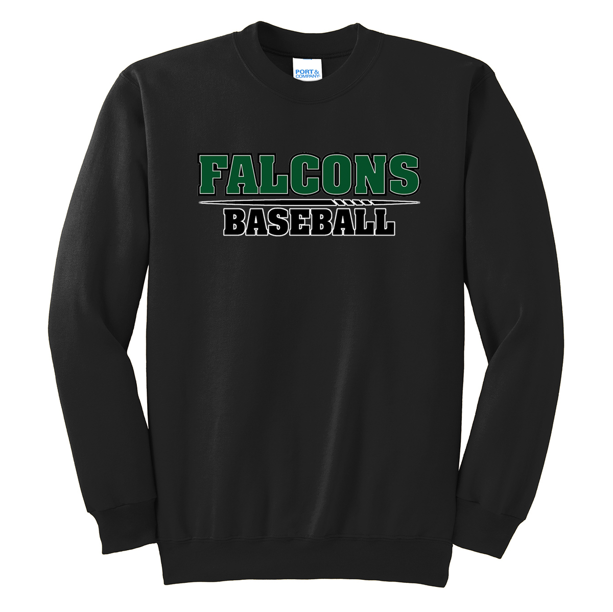 Bayville Falcons Baseball Crew Neck Sweater